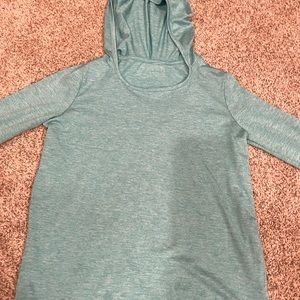 Blue active wear shirt